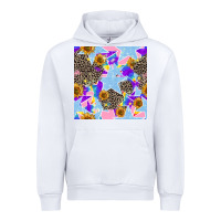 White stars and sunflowers seamless pattern Urban Hoodie - FaDigitalArtStudio