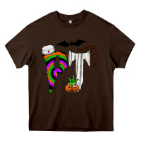 Chocolate Brown pt Heavy Core Tee - CowhideDigitalArt
