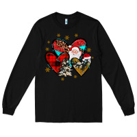 Black heart  wood slice ornament Long Sleeve Tee - JahusDesignShop