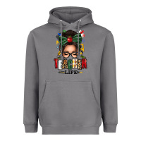 Storm teacher life afro messy bun Heavyweight Hoodie - texasbilliewilder