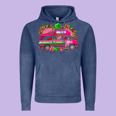 Valentines Day Tacos Truck Vintage Hoodie Designed By Nancycooperartshop