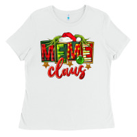 White Christmas meme claus Ladies Tee - FaDigitalArtStudio