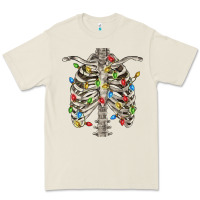 Bone Christmas Rib Cage Premium Tee - FaDigitalArtStudio