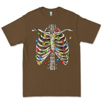 Cacao Christmas Rib Cage Premium Tee - FaDigitalArtStudio