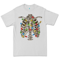 Dove Grey Christmas Rib Cage Premium Tee - FaDigitalArtStudio