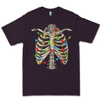 Plum Christmas Rib Cage Premium Tee - FaDigitalArtStudio