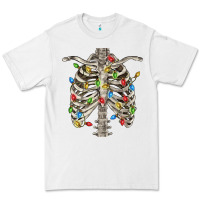 White Christmas Rib Cage Premium Tee - FaDigitalArtStudio