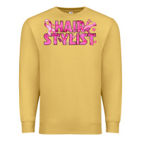 Antique Gold Breast Cancer hair stylist Premium Sweatshirt - texasbilliewilder