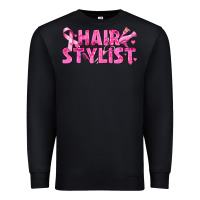 Black Breast Cancer hair stylist Premium Sweatshirt - texasbilliewilder