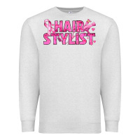 Oatmeal Heather Breast Cancer hair stylist Premium Sweatshirt - texasbilliewilder