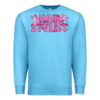 Ocean Blue Breast Cancer hair stylist Premium Sweatshirt - texasbilliewilder