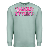 Seafoam Breast Cancer hair stylist Premium Sweatshirt - texasbilliewilder