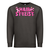 Smoke Breast Cancer hair stylist Premium Sweatshirt - texasbilliewilder