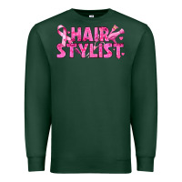 Sports Green Breast Cancer hair stylist Premium Sweatshirt - texasbilliewilder