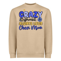 Mushroom crazy proud always loud cheer mom Heavyweight Sweatshirt - MaliasSmallBusiness