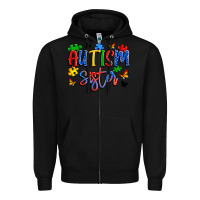 Black autism sister Zipper Hoodie - Artiststas