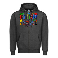 Charcoal Heather autism sister Zipper Hoodie - Artiststas