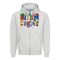 Dove Grey autism sister Zipper Hoodie - Artiststas