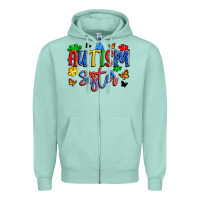 Seafoam autism sister Zipper Hoodie - Artiststas