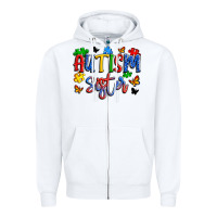 White autism sister Zipper Hoodie - Artiststas