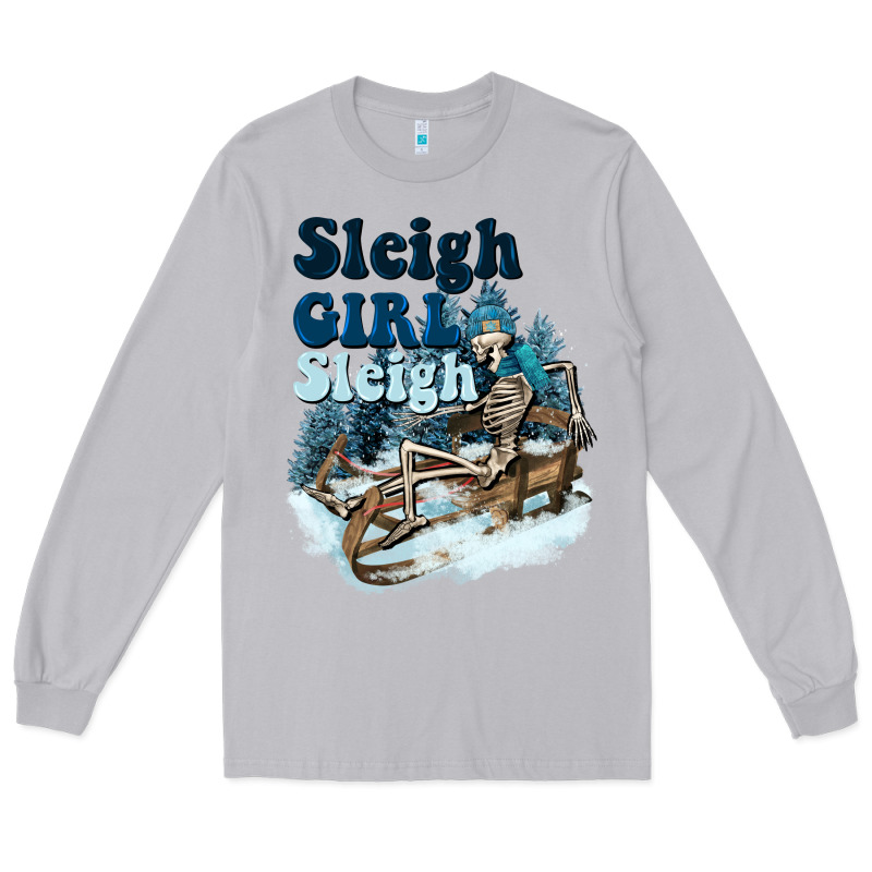 Sleigh Girl Sleigh Skeleton Long Sleeve Tee by NancyCooperArtShop | Teevron