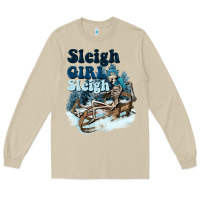 Mushroom sleigh girl sleigh skeleton Long Sleeve Tee - NancyCooperArtShop