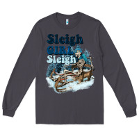 Smoke sleigh girl sleigh skeleton Long Sleeve Tee - NancyCooperArtShop