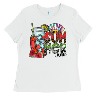 White sweet summer time Ladies Tee - SublimationCraftShop