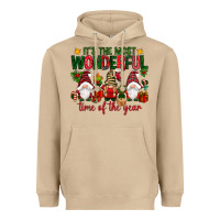 Mushroom It's the most wonderful time of the year Heavyweight Hoodie - NancyCooperArtShop