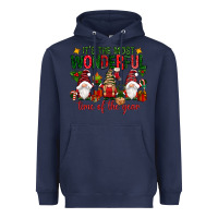 Navy It's the most wonderful time of the year Heavyweight Hoodie - NancyCooperArtShop