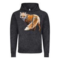 Vintage Arctic Red Fox Vintage Hoodie - LillyAllenDesigns