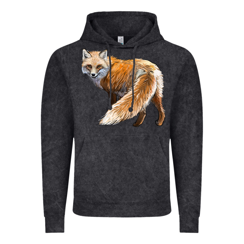 Red Fox Vintage Hoodie by LillyAllenDesigns | Teevron