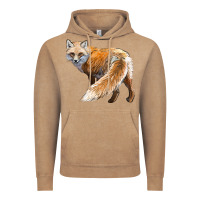 Vintage Coffee Red Fox Vintage Hoodie - LillyAllenDesigns