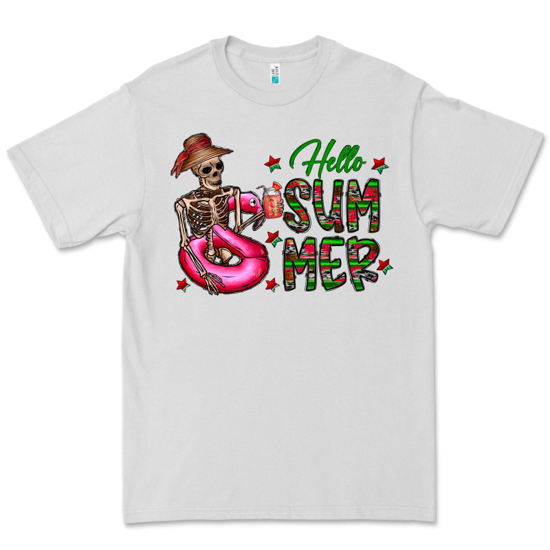 Hello Summer Premium Tee by CowhideDigitalArt | Teevron