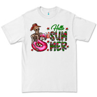 White hello summer Premium Tee - CowhideDigitalArt