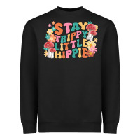 Black stay trippy little hippie Heavyweight Sweatshirt - MaliasSmallBusiness