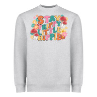 Heather Grey stay trippy little hippie Heavyweight Sweatshirt - MaliasSmallBusiness
