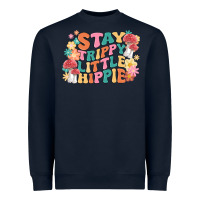Navy stay trippy little hippie Heavyweight Sweatshirt - MaliasSmallBusiness