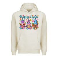 Oatmeal Heather Happy Easter gnomies Easter Day Premium Hoodie - HowdyJamesFarm