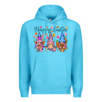 Ocean Blue Happy Easter gnomies Easter Day Premium Hoodie - HowdyJamesFarm