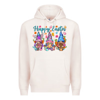Pale Pink Happy Easter gnomies Easter Day Premium Hoodie - HowdyJamesFarm