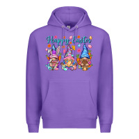 Purple Happy Easter gnomies Easter Day Premium Hoodie - HowdyJamesFarm
