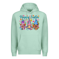 Seafoam Happy Easter gnomies Easter Day Premium Hoodie - HowdyJamesFarm