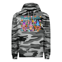 Slate Camo Happy Easter gnomies Easter Day Premium Hoodie - HowdyJamesFarm