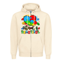 Sandshell different is beautiful Zipper Hoodie - Artiststas