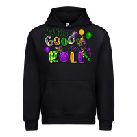 Black Let the good times roll Urban Hoodie - FaDigitalArtStudio