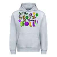 Heather Grey Let the good times roll Urban Hoodie - FaDigitalArtStudio