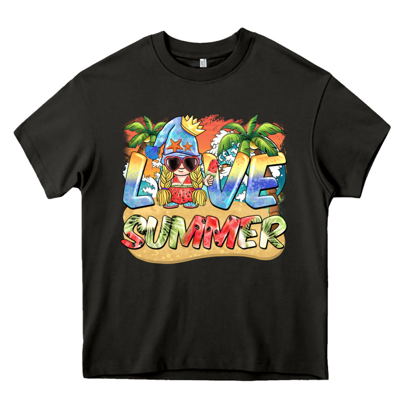 Love Summer Gnomes  Background Heavy Core Tee by BarkalooDesign | Teevron