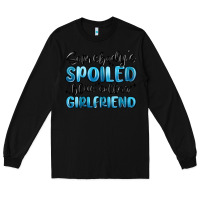 Black somebodys spoiled blue collar girlfriend Long Sleeve Tee - MaliasSmallBusiness