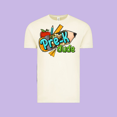 Pre K Dude Vintage Tee Designed By Jasminsmagicworld